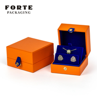 FORTE Branded Eleganz Mode orange Armreif Anhänger Box Luxus Ring individuelle Schmuckverpackung Set Box