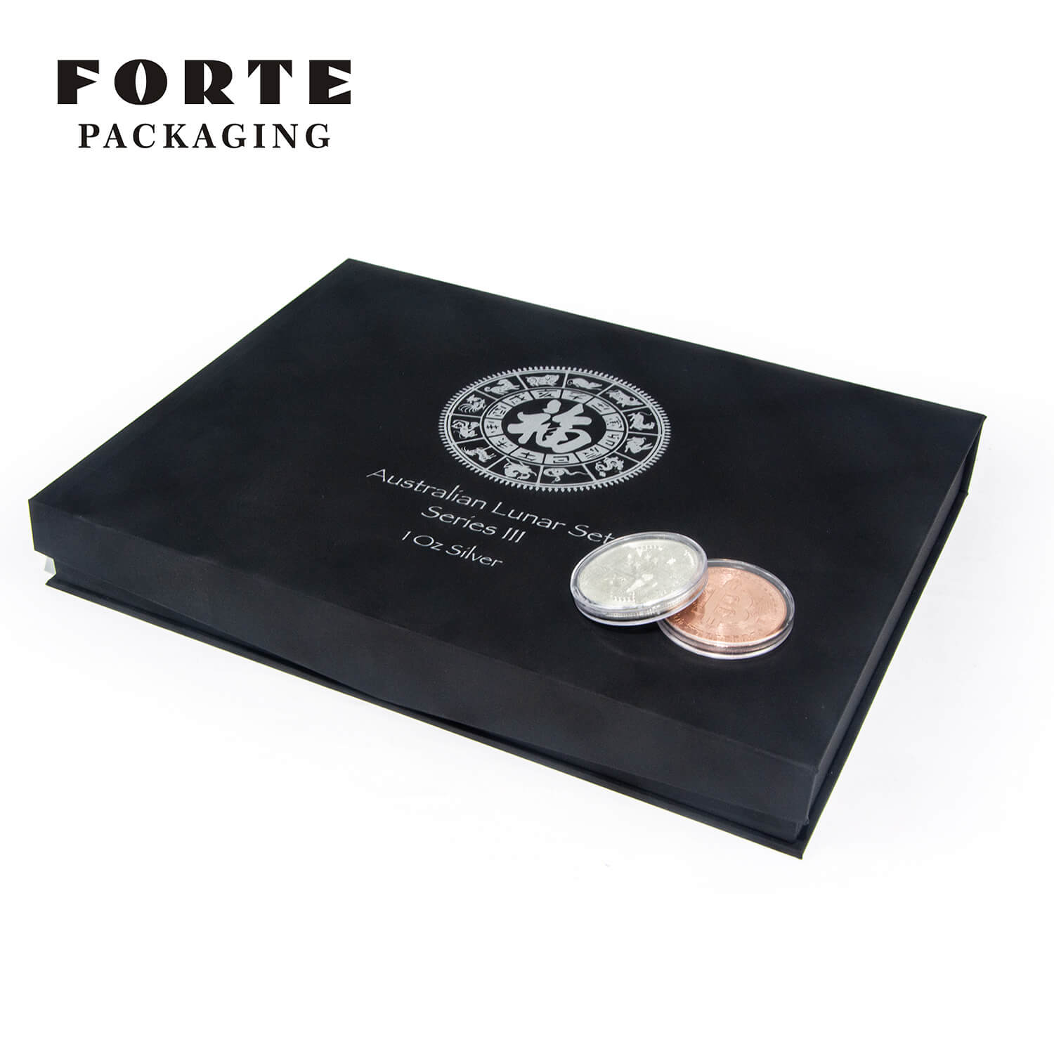 Multifunktions-Münzbox, Wappenrock, Schmuck-Präsentationsständer, Reise-Goldmünzen-Display, schwarze Silbermünze, Klappbox